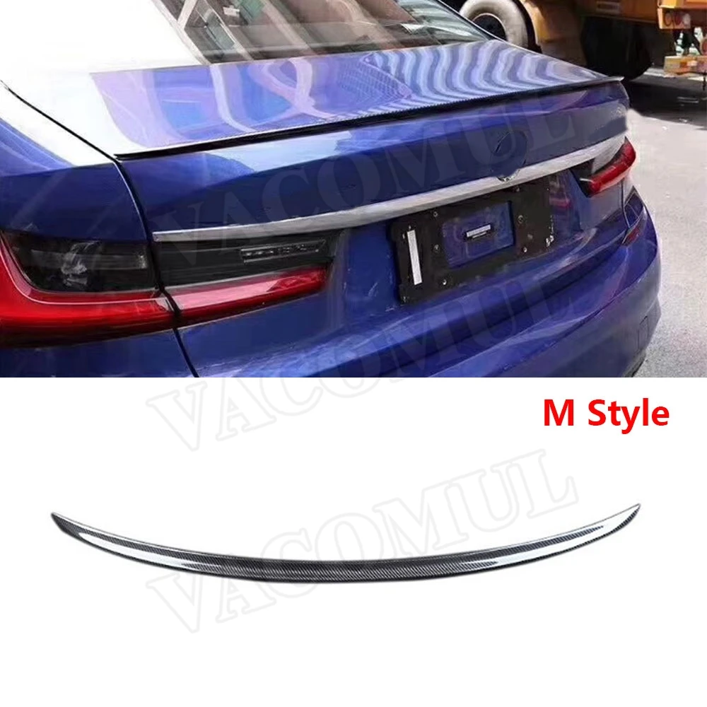 Задний спойлер из углеродного волокна для BMW 3 серии G20 320i 330i спойлер- автомобильный Стайлинг - Цвет: M Style