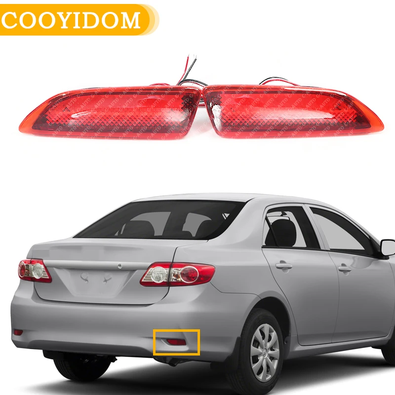 Car Left Right LED Rear Bumper Reflector Light For Toyota Corolla 2011-2012 Lexus CT Parking Warning Brake Tail Lamp Red | Автомобили и