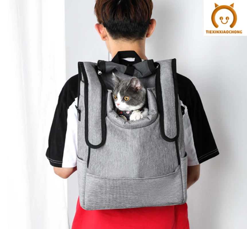 Sac De Transport De Chat Sac A Dos Pour Animaux De Compagnie Respirant Portable Grand Chat Sac De Voyage En Plein Air Sac A Dos Pour Chat Chien Double Epaule Sac A
