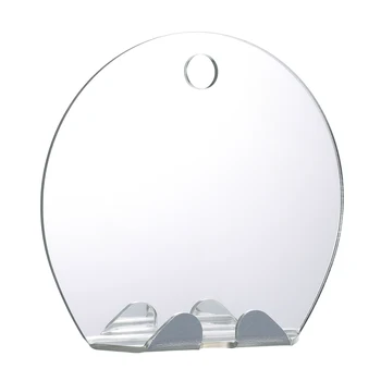 

Shower Mirror for Shaving Fogless Bathroom Mirror with Suction Portable Handheld Fog-Free Round Mirror for Makeup Beard