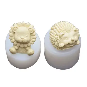 

3D Animals Silicone Molds Resin Casting Molds Lion Hedgehog Epoxy Resin Molds Silicone Jewelry Making Tools