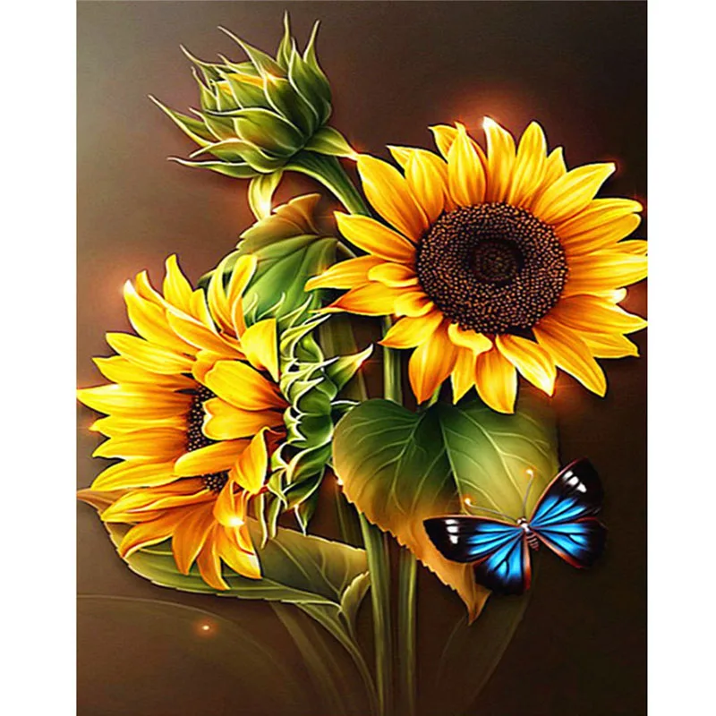 Vibrant Sunflower Diamond Art
