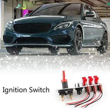 

Ignition Switch Modification Instrument DC 12V Flip-up Ignition Switch Panel 5 in 1 Car Engine Start Push Button LED DIY
