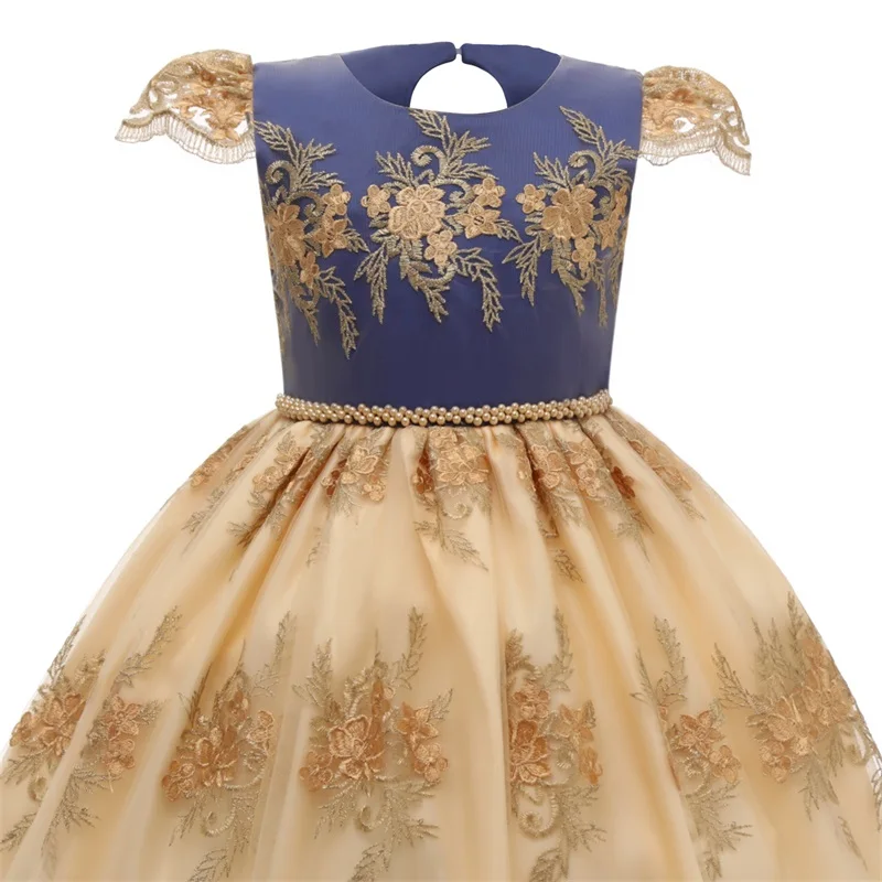 Кружевное платье с бантом для девочек; Детские бальные платья для рождественской вечеринки; платье-пачка для дня рождения; платье с цветочным узором для свадьбы; Детские платья для маленьких девочек; Vestidos
