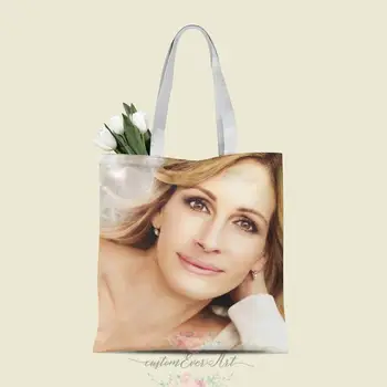 

Julia Roberts tote bag custom canvas tote bags for women for teacher Birthday Bags Gift Bag personalized gifts