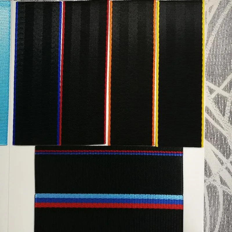 

Ximoor 15cm * 30 Colors Car Seat Belt Webbing Samples