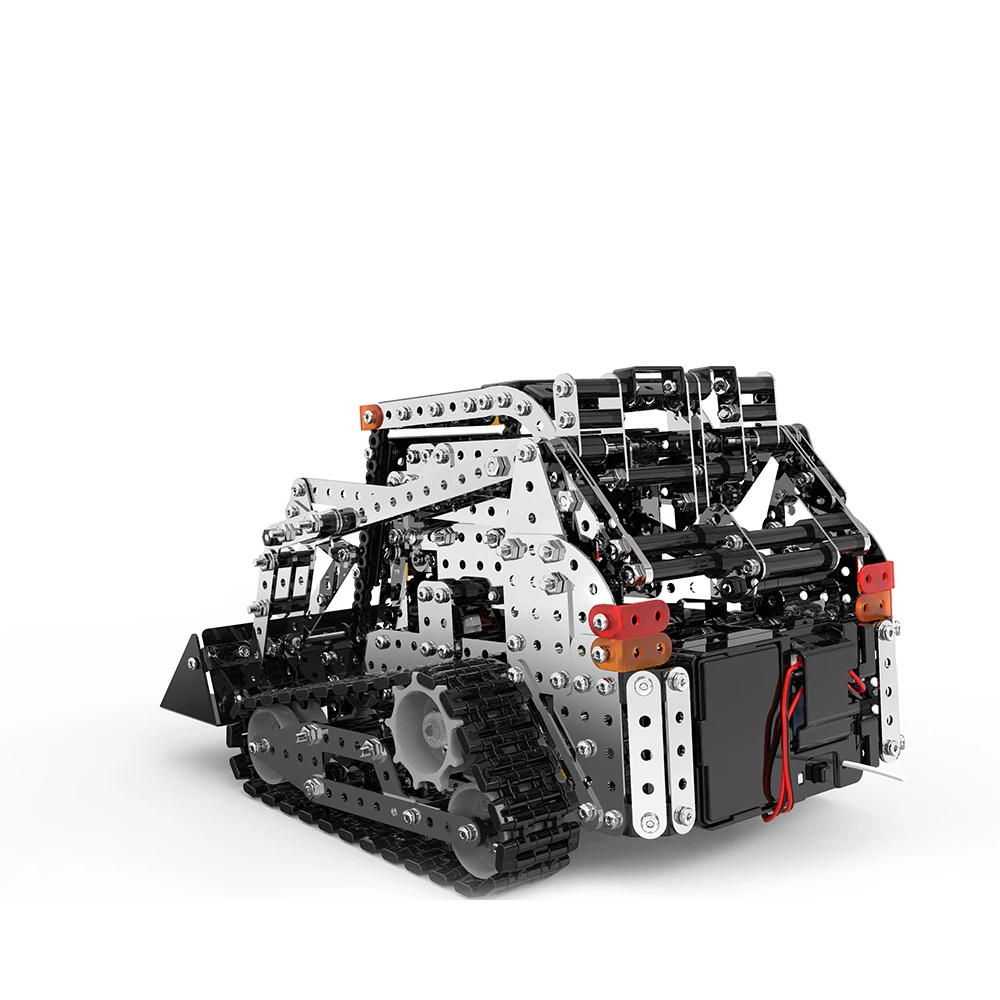 Stainless Steel RC Bulldozer Tracked Truck Toy
