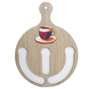 

Kitchen Wood Wear Resistant Home Wall Mounting Durable Retro Hotel Coffee Capsule Holder Space Saving Desktop Tea House Cafe