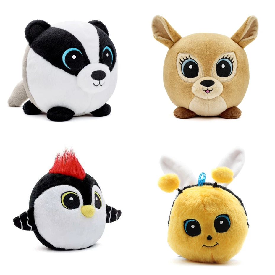 

gang slodziakowing Funny Sweetie animal plush toy rabbit owl fox Beaver hedgehog lynx bear stuffed dolls kids gift słodziakies