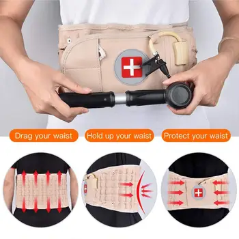 

ZITY Air Traction Brace Support Back Relief Belt Waist Lumbar Relief Spinal Decompression Belt Back Pain Release Waist Massager
