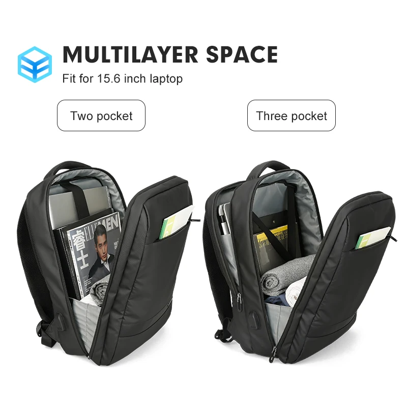 Mark Ryden Anti-thief USB Backpack Male 15.6 inch laptop Bags for Men Multi-layer School Bag Male Travel Mochila
