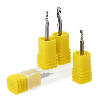 

DANIU 1/8 Inch Shank Single Flute Milling Cutter 1-3.17mm Tungsten Steel PCB Engraving Bit CNC Tool