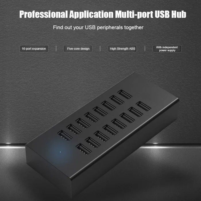 16-портовый промышленный Класс сплиттер независимых Питание USB2.0 usb-концентратор с одним портом для шестнадцать Интерфейс с Мощность концентратор DU55