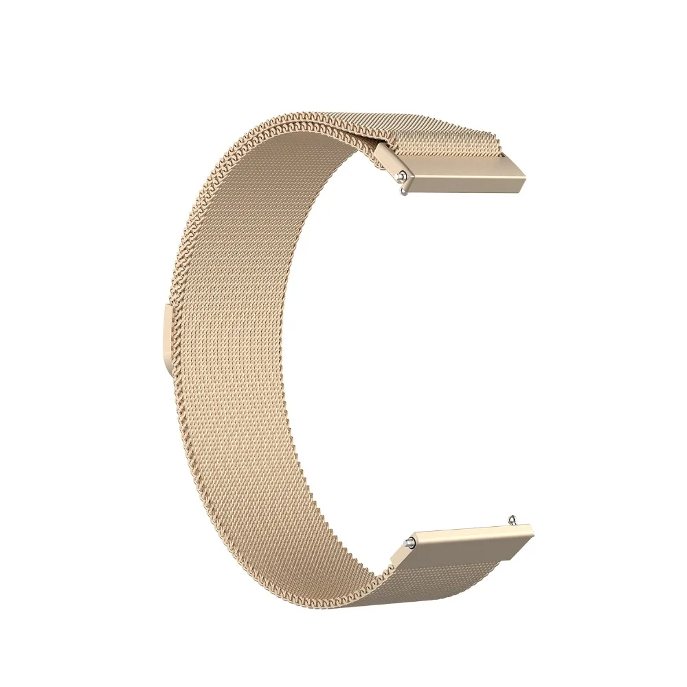 18MM 22MM Magnetic Metal Wrist Strap For Garmin Vivoactive 4 4S Smart Watch Band Milanese Straps For Vivoactive 4S Watchbands