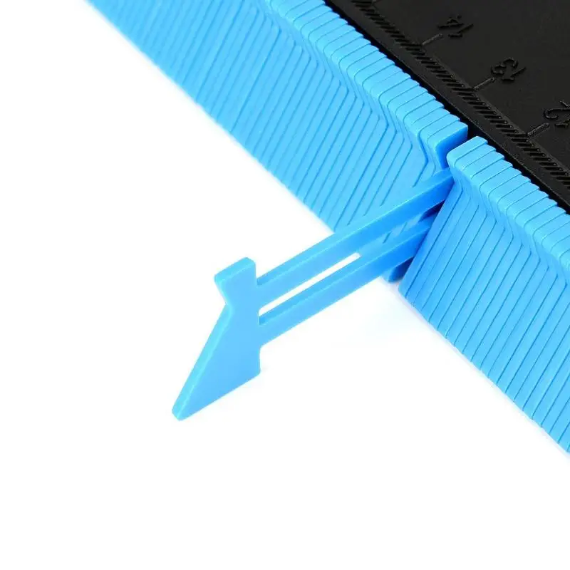 Profile Gauge 5/10 inch Contour Gauge Duplicator Plastic Inch Metric Profile Ruler For Copying Irregular Shape Wood Marking Tool