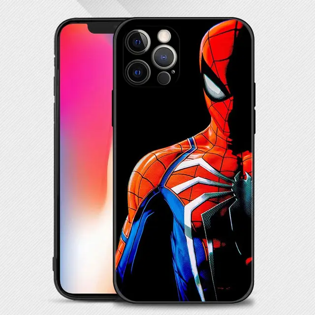 Phone Case For Apple iPhone 13 12 11 Pro Max 13 12 Mini XS Max XR X 7 8 Plus 6 6S SE 2020 Cover Spiderman iron Man Marvel B03