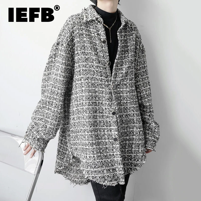 Tanie Ievb odzież męska w stylu koreańskim moda Burr kurtka w