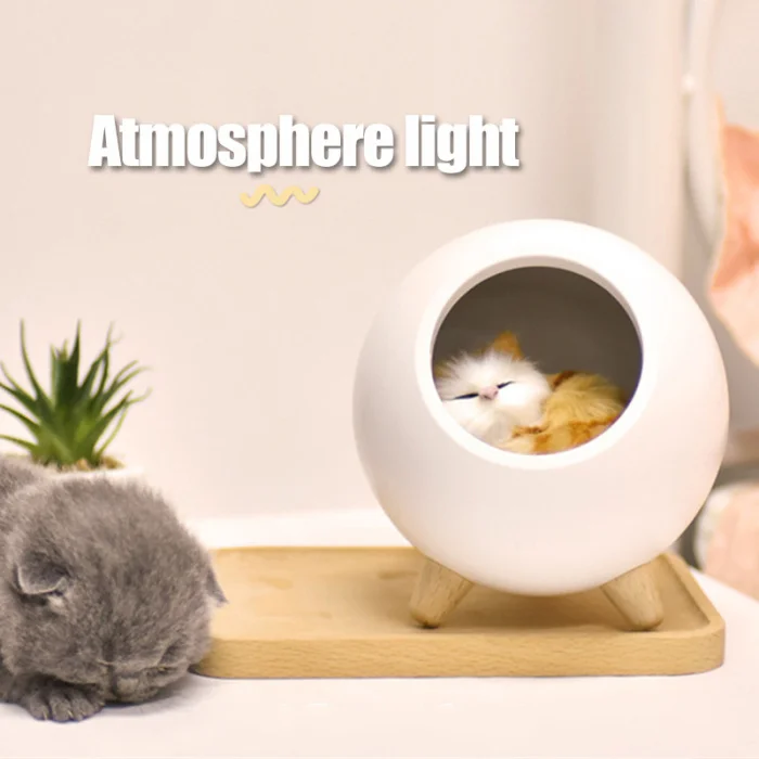 Милый маленький ночник маленький дом для домашних животных Atmospheres свет зарядка через Usb для девочек в спальню SLC88