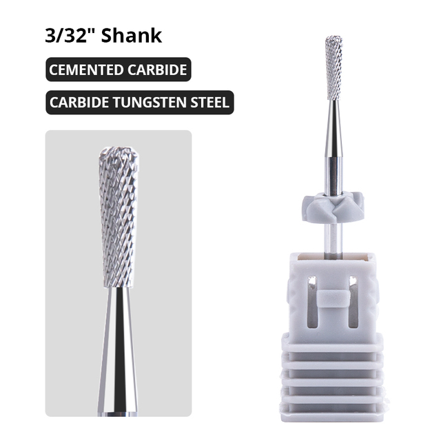 Dmoley Tungsten Carbide Nail Drill Bit Milling Cutter For Manicure Pedicure Nail Files Buffer Nail Art Equipment Accessory Tools