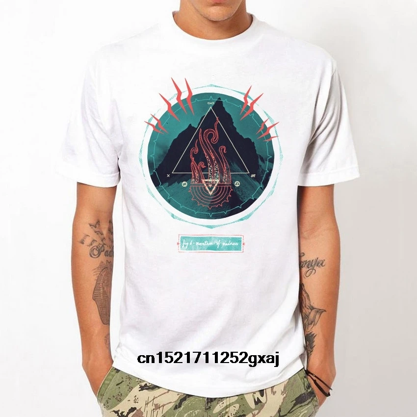 Men t shirt Fashion tshirt Mountains Reflection For Man Tops t-shirt novelty women |