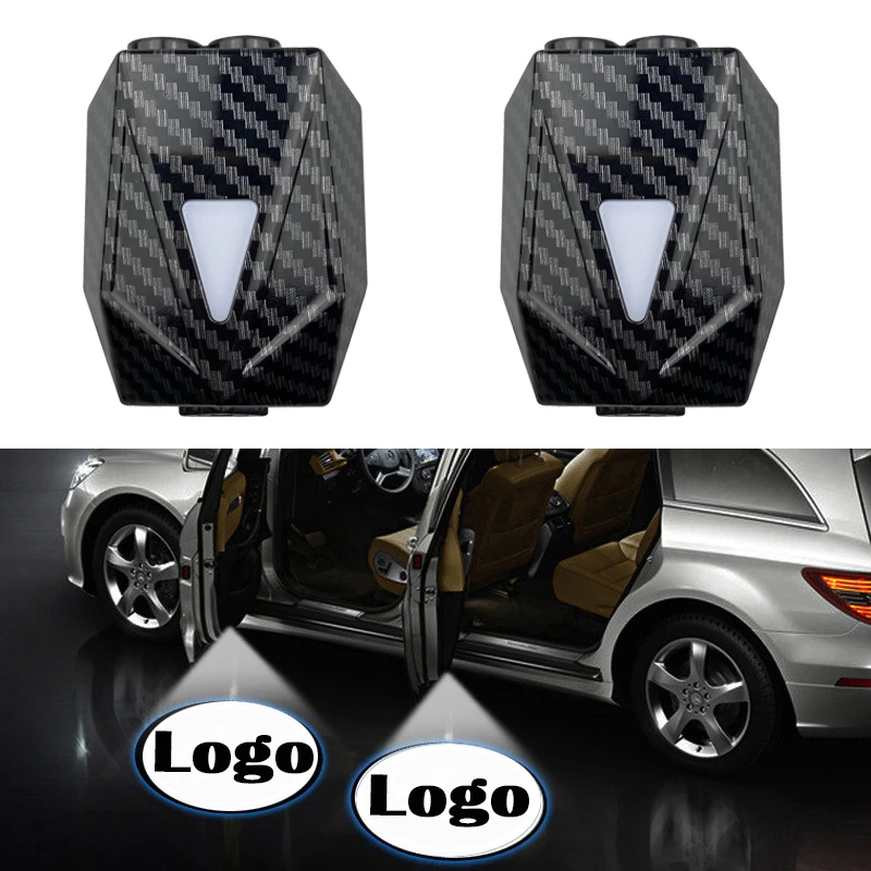 2 Stücke Kompatibel Für Drahtlose Auto Tür Logo Licht Led Hd