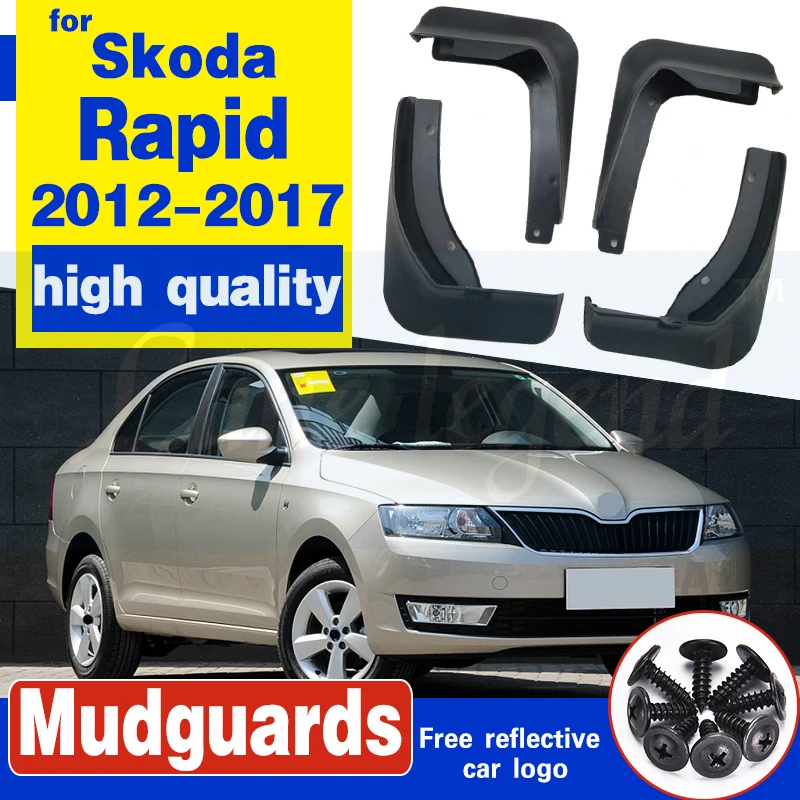 Автомобильная модель 2012 2017 2015 Skoda Rapid передние и задние брызговики автостайлинг