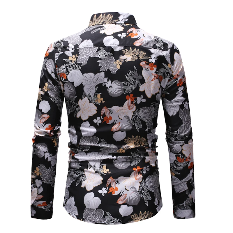 Shirt Men Men s Printed Shirt Lapel Men s Long Sleeve Shirt Men s Long Sleeve 2