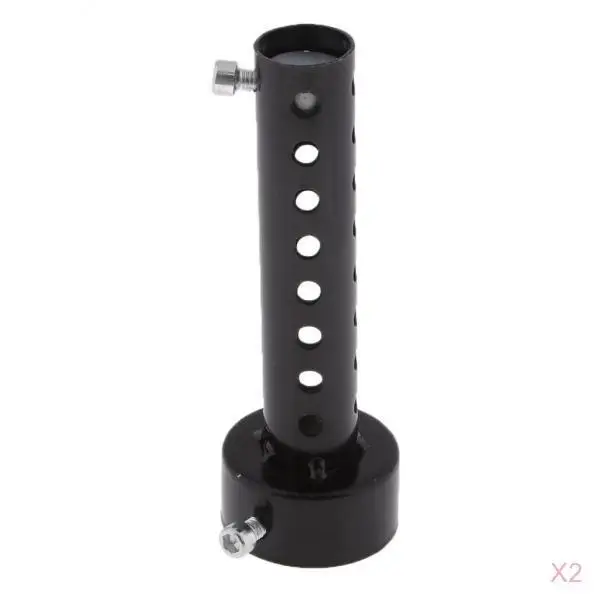 2pcs 48mm Black Motorcycle Exhaust Can Muffler Insert Baffle DB Killer Silencer, 5.5 inch 140mm Length