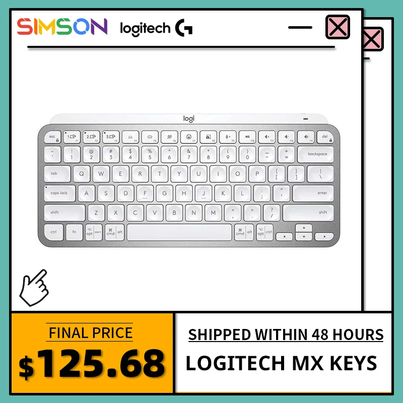 Logitech Mx Keys Mini Wireless Waterproof Bluetooth Keyboard Charge