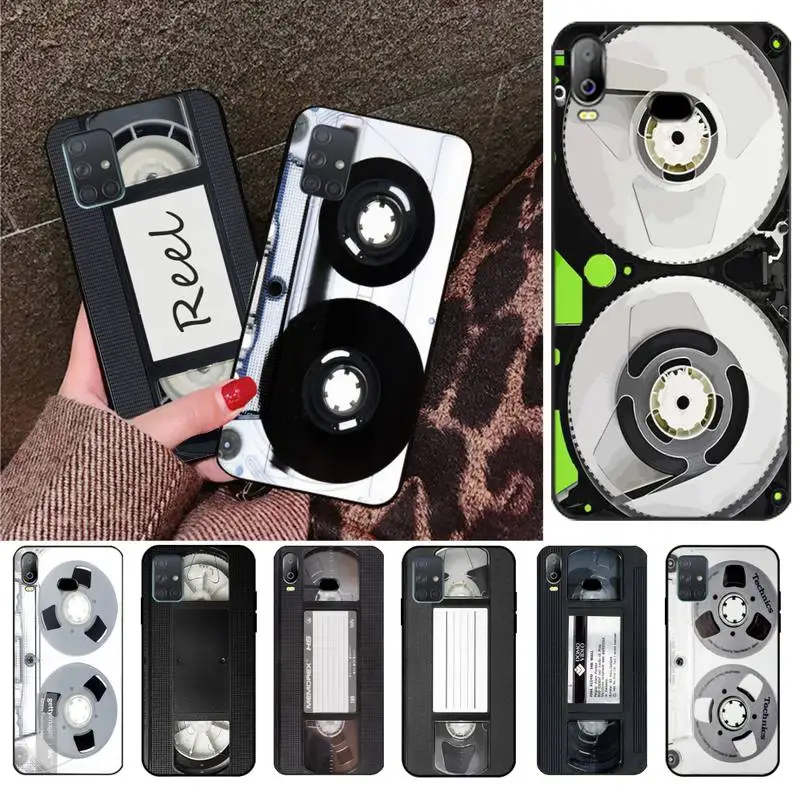 

HPCHCJHM Vintage Magnetic Tape Cassette VHS E-180 Phone Case For Samsung A10 A20 A30 A40 A50 A70 A80 A71 A51 A6 A8 2018