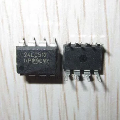 

Новинка, оригинальный 5-шт./лот 24LC512I/P 24LC512 512K I2C Serial EEPROM, оптовая продажа, универсальный список распределения