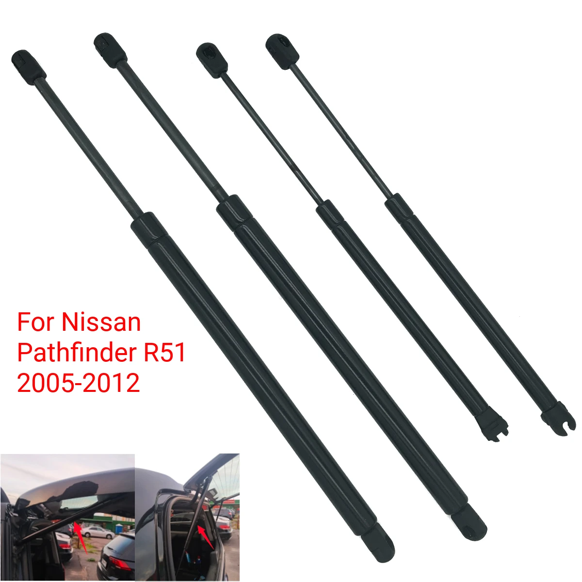Газовые стойки для задней двери автомобиля Nissan Pathfinder R51 2005 2007 2008 2009 2010 2011 | Отзывы и видеообзор