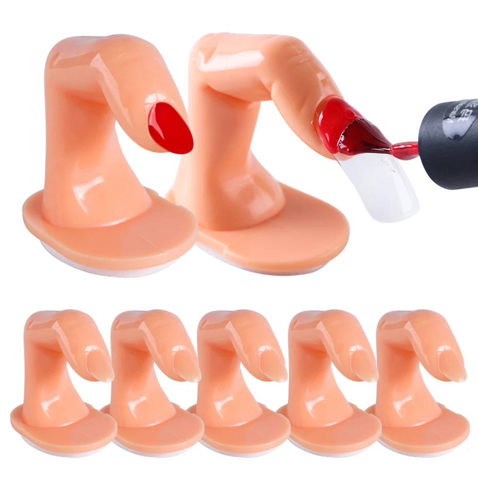 Новые пластиковые накладные ногти Ложные кончики естественная практическая Модель рук обучение Гель-лак стенд дисплей инструменты для дизайна ногтей BENJ209