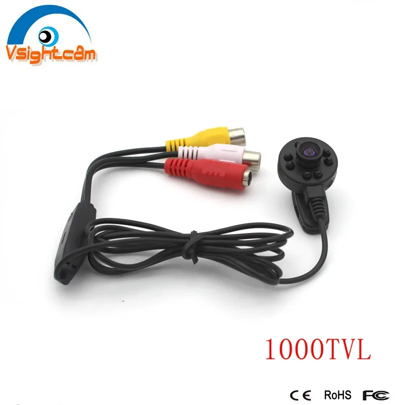 Акции 1/4 &quotCMOS 1000TVL аналог CCTV Камера 3 6 мм объектив ИК Мини промышленный с Ночное