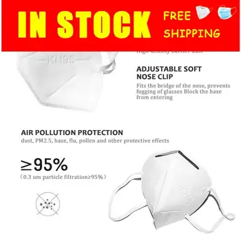 

Ce&Fda N95 Mask Protective Face Mask 6 Layers Filter Kn95 Mask 95% Filtration Mouth Cover Dust Masks Fast Shipping