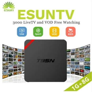 

1 Year IPTV included box T95N 6.0 Android TV Box Set top box media player Europe IPTV Spain Portugal tv Albania America IPTV