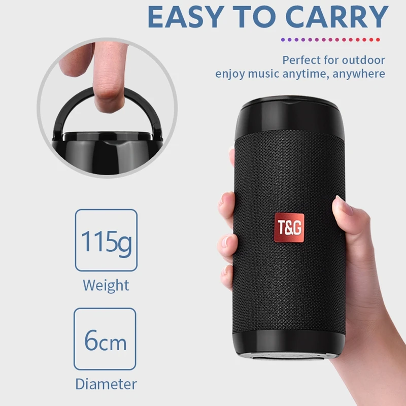 TG113C портативный Bluetooth мини динамик с fm радио водонепроницаемый сабвуфер
