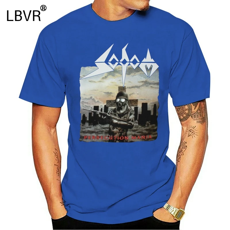 Men S Clothing Sodom Persecution Mania German Thrash Metal Kreator Deathrow New Black T Badvocates