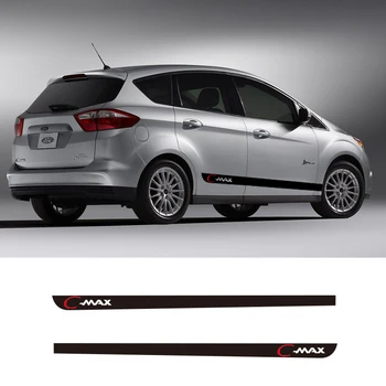 

2 PCS Car Vinyl Side Stripes Stickers Auto Graphics Decals For Ford C MAX