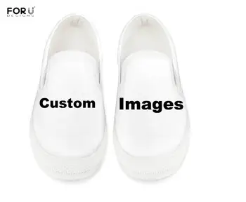 

FORUDESIGNS Custom Your Own Image/Logo/Name/Text Print Woman Slip On Flats Shoes Breathable Spring/Autumn Sneakers Casual Shoes