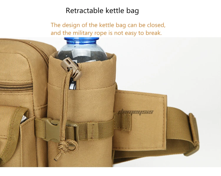 Tactical Hutning поясная сумка прочная Molle походная Беговая сумка со съемным чайником камуфляжная Сумка для кемпинга альпинизма поясная сумка