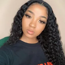 Pelucas de cabello humano con frente de encaje para mujer, ONDA DE AGUA 360, peluca frontal de encaje, pelucas de cabello brasileño, peluca ondulada de agua, peluca de cabello humano rizado