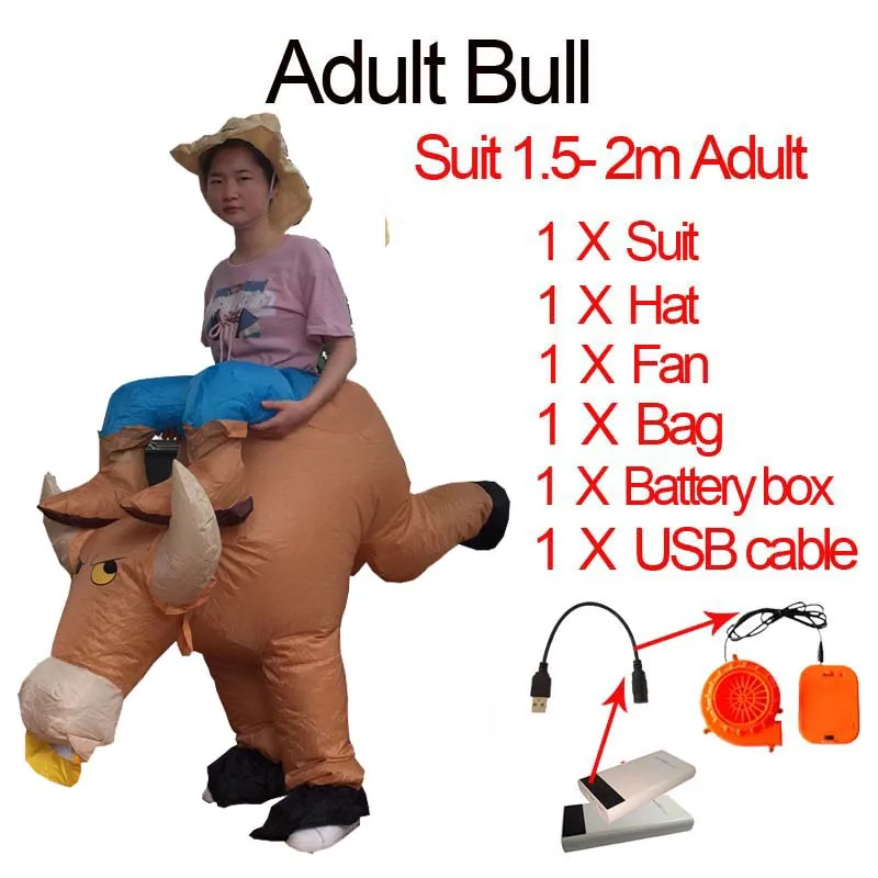 Fantasy Men Adult Unicorn Inflatable Dinosaur Costume Willy Ghost Sumo Anime Cosplay Halloween Dinosaur Costume For Kid Women (10)