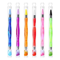 Gourd Handle Nail Art Dotting Pen Dual Crayon Wax Drill Head Steel Pipe Picking Rhinestones Gems Nails Accessories Tool Manicure 1