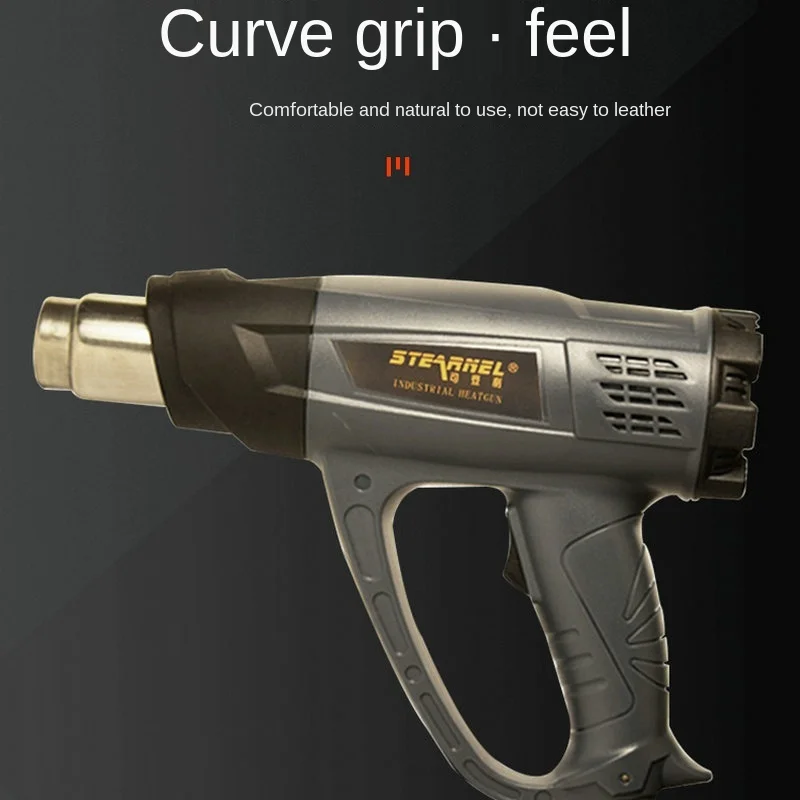 2000W Adjustable Temperature Heat Gun Car Film Broiling Gun Plastic Welding Industrial Hair Dryer Vehicle Electric Grill
