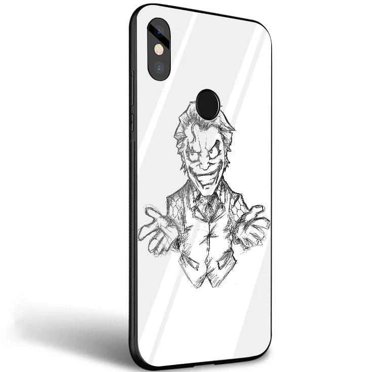Ca mi seta Coringa HAHAHA стеклянный чехол для телефона Xiaomi mi 8 Lite 9 A1 A2 Red mi Note 5 6 7 Pro 6A 4X Pocophone F1 чехол - Цвет: G6