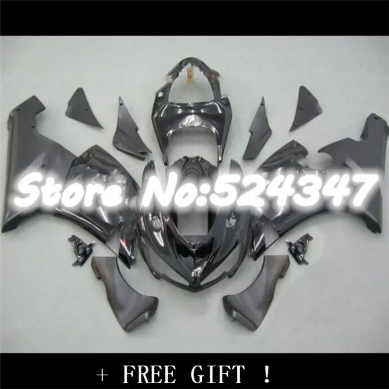 Горячая Распродажа Новый обтекатель для kawasaki Ninja ZX6R 2005-2006 ZX-6R 05 06 черные и матовые