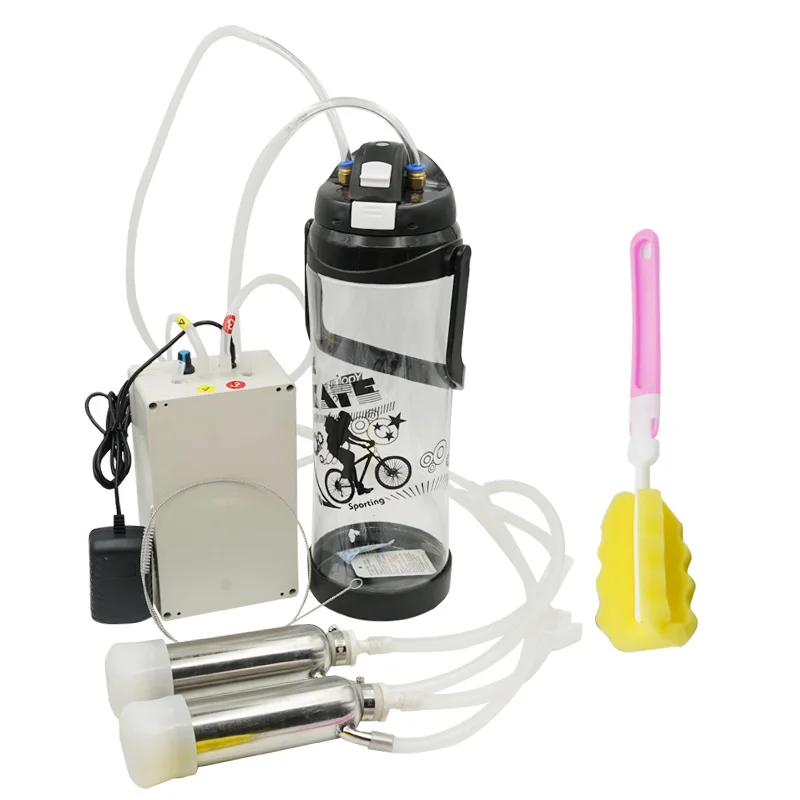 3L Electric Pulse Milking Machine for Sheep Goat Cow Automatic Vacuum Pump Double Head Impulse Milker Tool | Дом и сад