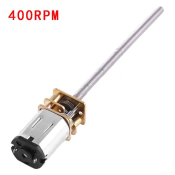 

DC 6V 30 To 400RPM Mini Metal Gear Motor Long Shaft Screw Thread (M3x55mm) New