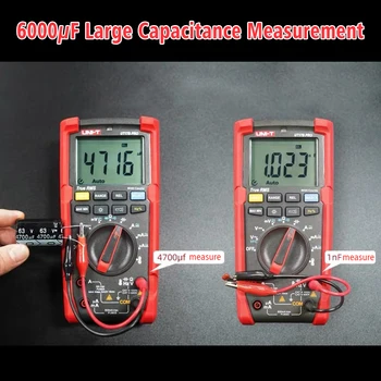 

UT17B PRO Voltmeter Ammeter VFC True Rms Capacitance Resistance Digital Multimeter Temperature 6000 Counts LED Flashlight